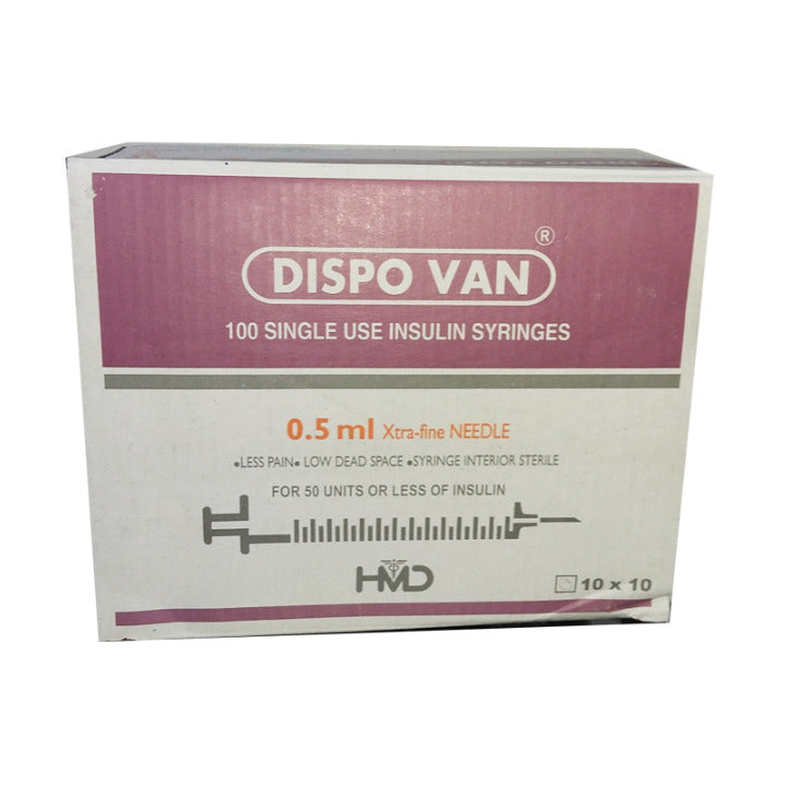 DISPO VAN Seringue insuline 0,5 ml