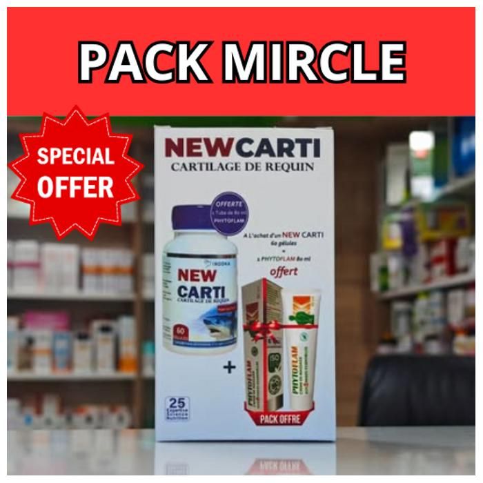 Indoka Cartilage de Requin New Carti 60 Gelules et Pommades Phytoflame