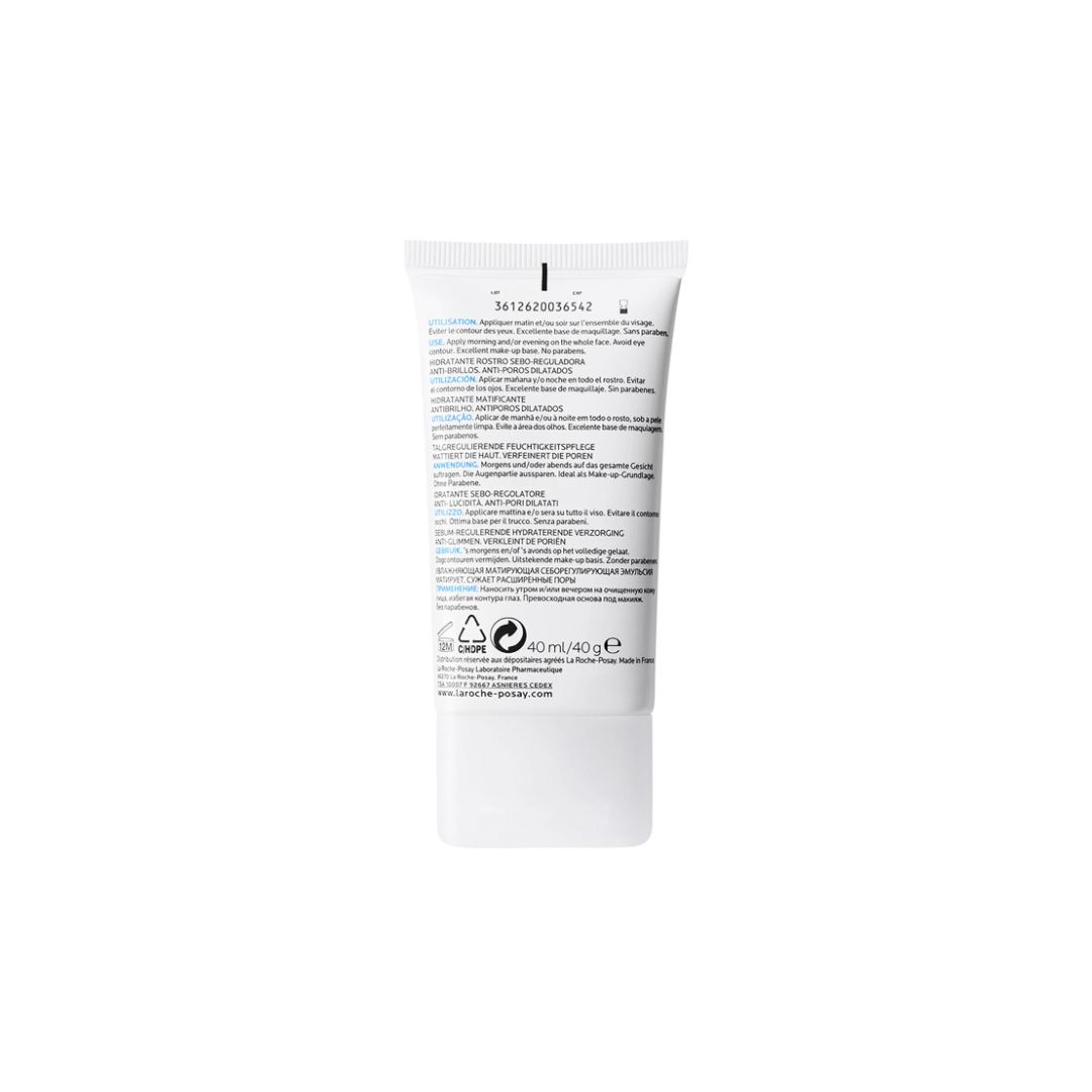 La Roche-Posay Effaclar Mat Hydratant Sébo-Régulateur Peau Grasse et Sensible | 40ml
