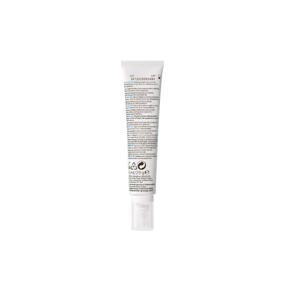 La Roche-Posay Effaclar K+ Soin Anti-Oxydant et Anti-Sébum Peau Grasse | 40ml