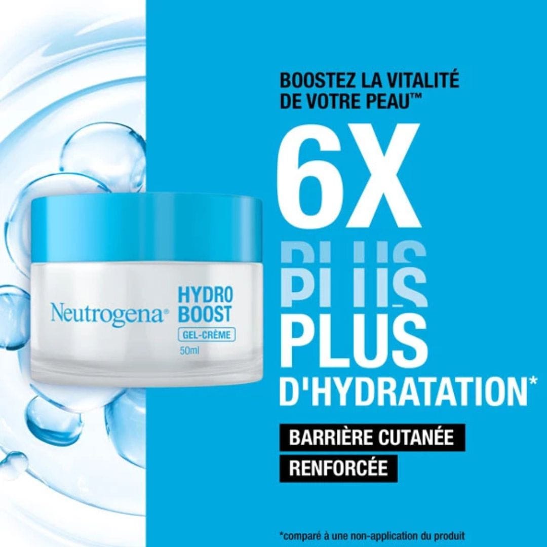Neutrogena Hydro Boost Gel-Crème Hydratant – Soin intensif pour peaux sèches et sensibles – 50ml