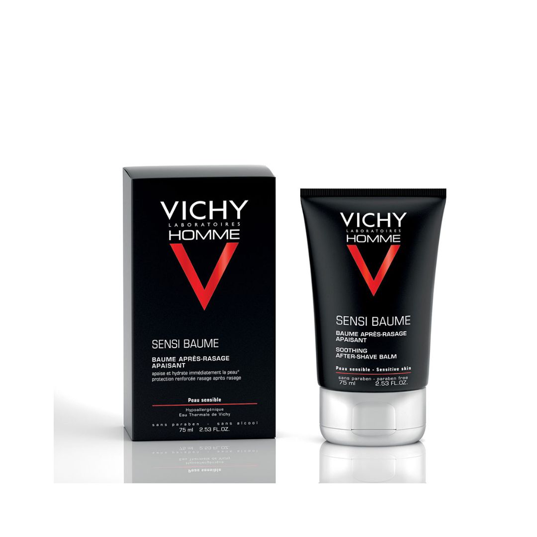 Vichy Homme Sensi-Baume Ca. Baume Après-Rasage Fortifiant Peau Sensible | 75ml