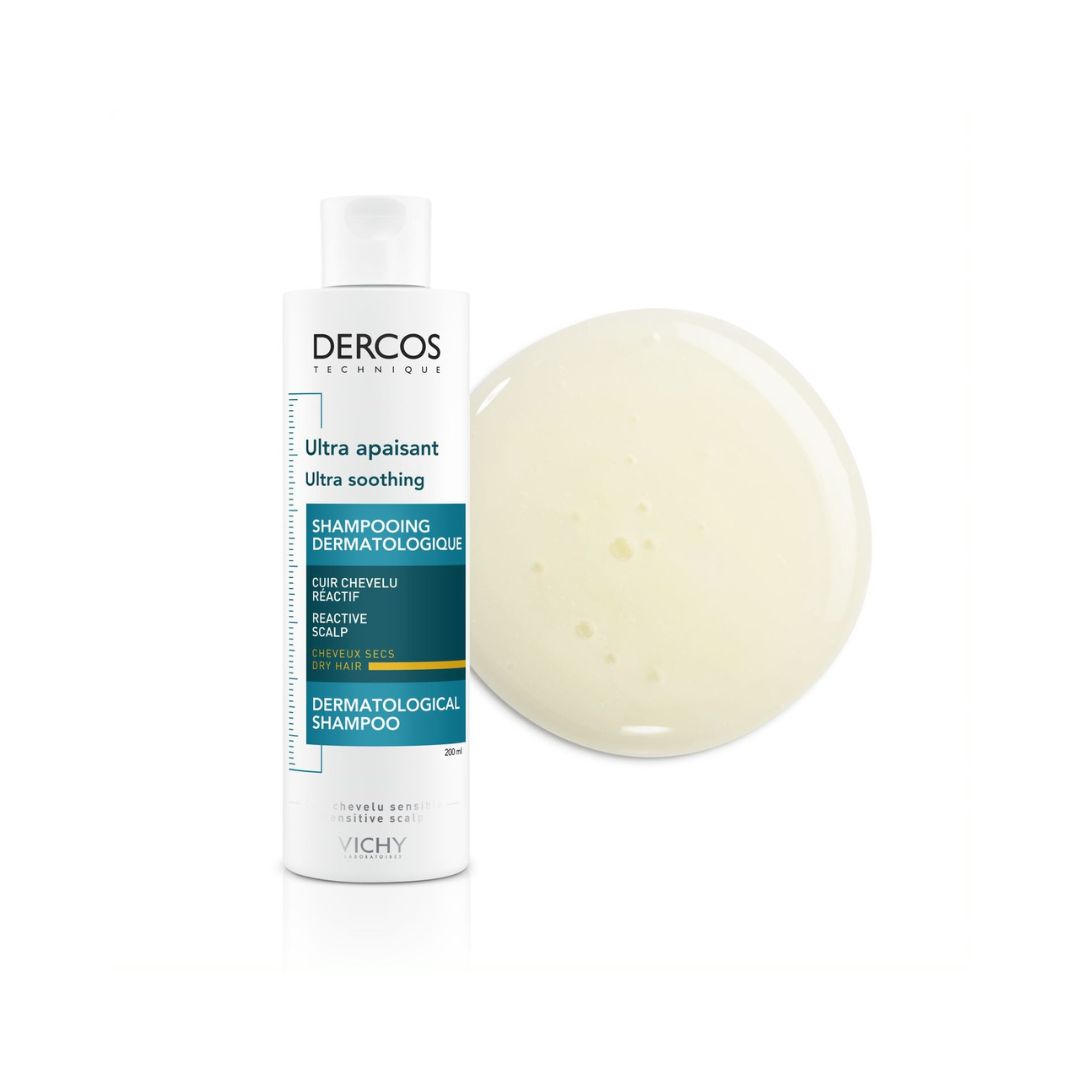 Vichy Dercos Shampoing Ultra Apaisant Cheveux Secs | 200ml