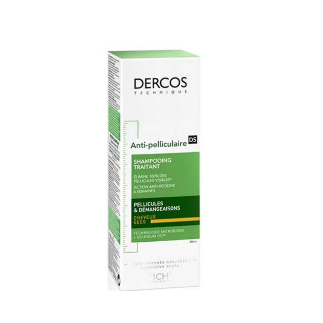 Vichy Dercos Shampoing Traitant Anti-Pelliculaire Cheveux Secs | 200ml
