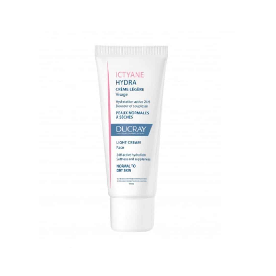 Ducray Crème légère Visage Crème hydratante visage peau sèche Ictyane Hydra
