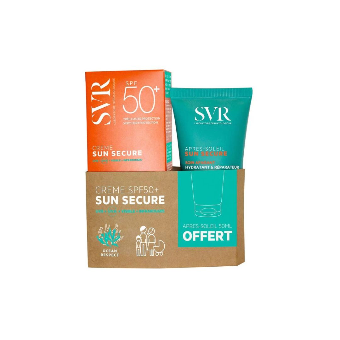 SVR ECRAN SUN SECURE CREME SPF 50ML+LAIT APRES SOLEIL 50ML OFFERT