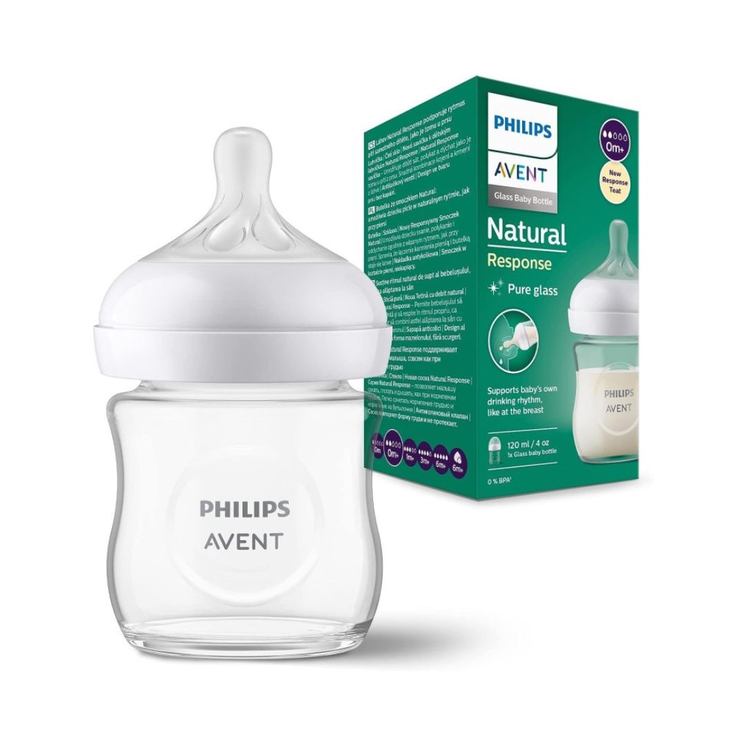 AVENT BIBERON NATURAL RESPONSE EN VERRE 3.0 TEAT 0M+ 125ML
