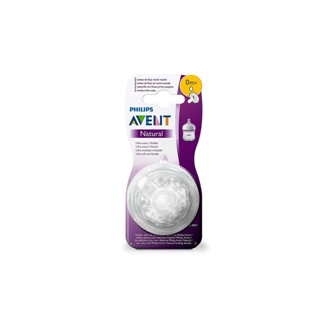 AVENT NATURAL 2 TETINES 0M+ NEWBORN SCF041/27