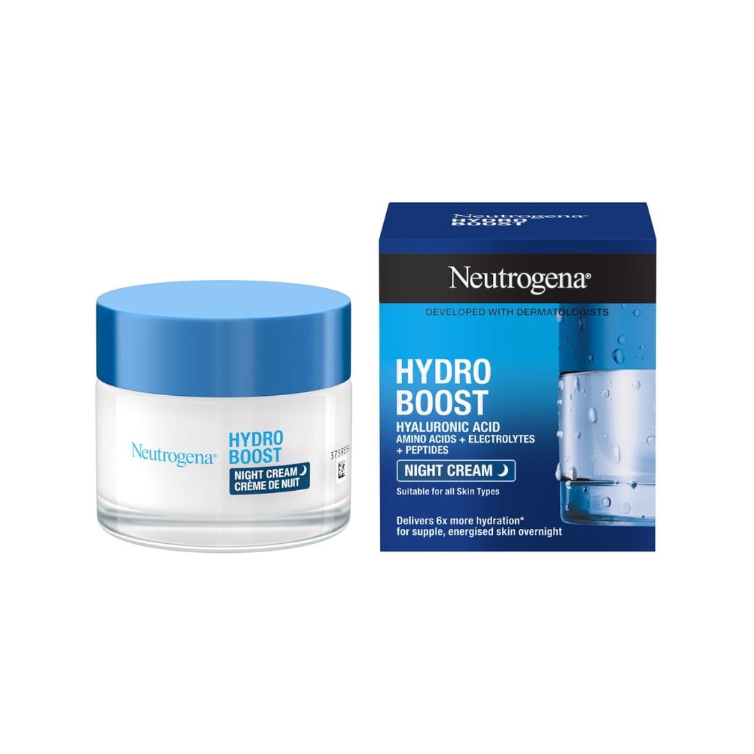 Neutrogena Hydro Boost Night Cream – Soin de nuit hydratant intensif pour une peau revitalisée