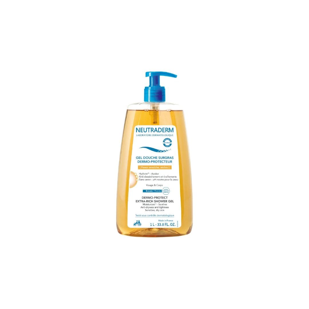 NEUTRADERM GEL DOUCHE SURGRAS DERMO-PROTECTEUR PEAUX SENSIBLES 1L