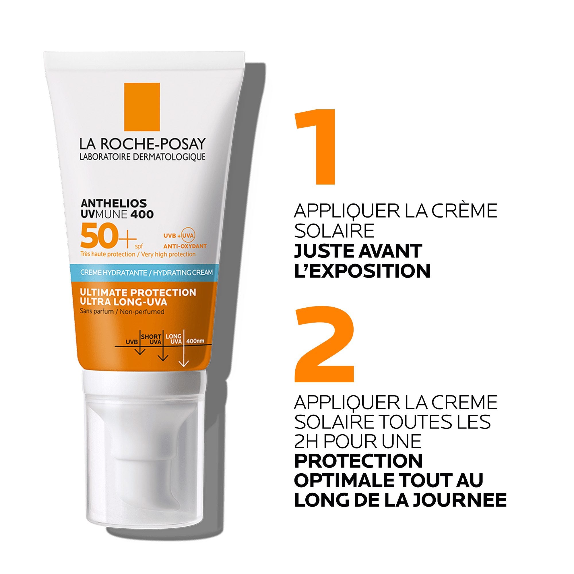La Roche Posay ANTHELIOS UVMUNE 400CRÈME SOLAIRE SPF50+ | Peau sensible normales à sèches |50ml