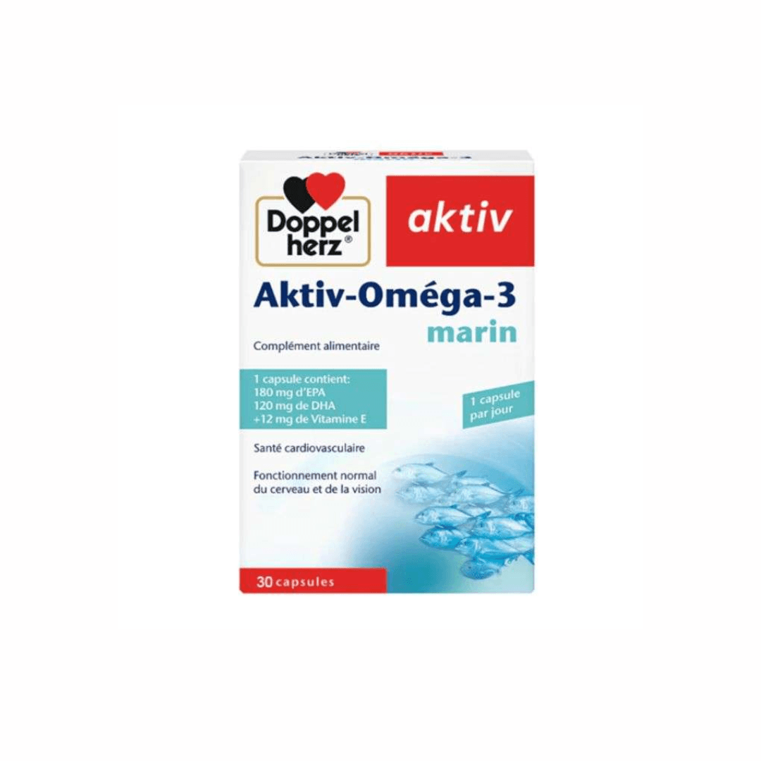 DOPPELHERZ AKTIV OMEGA 3 MARIN 30 CAPSULES