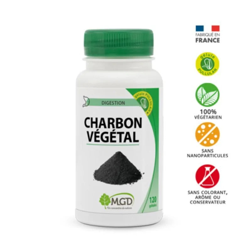 MGD CHARBON VÉGÉTALE 120 GÉLULES