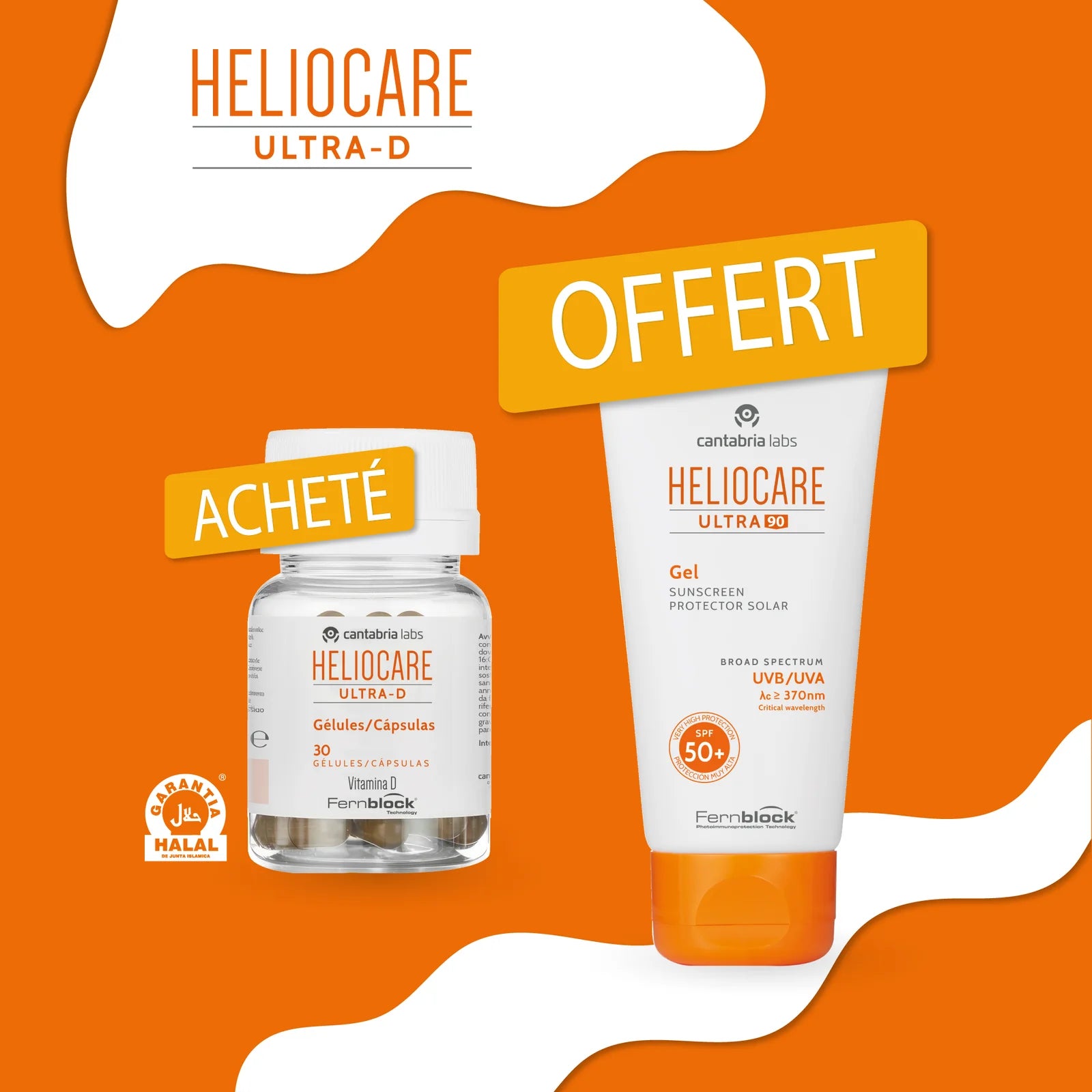 OFFRE Heliocare Oral Capsules Ultra D – 30 Gélules = Ultra Gel 90 Spf50 GRATUIT