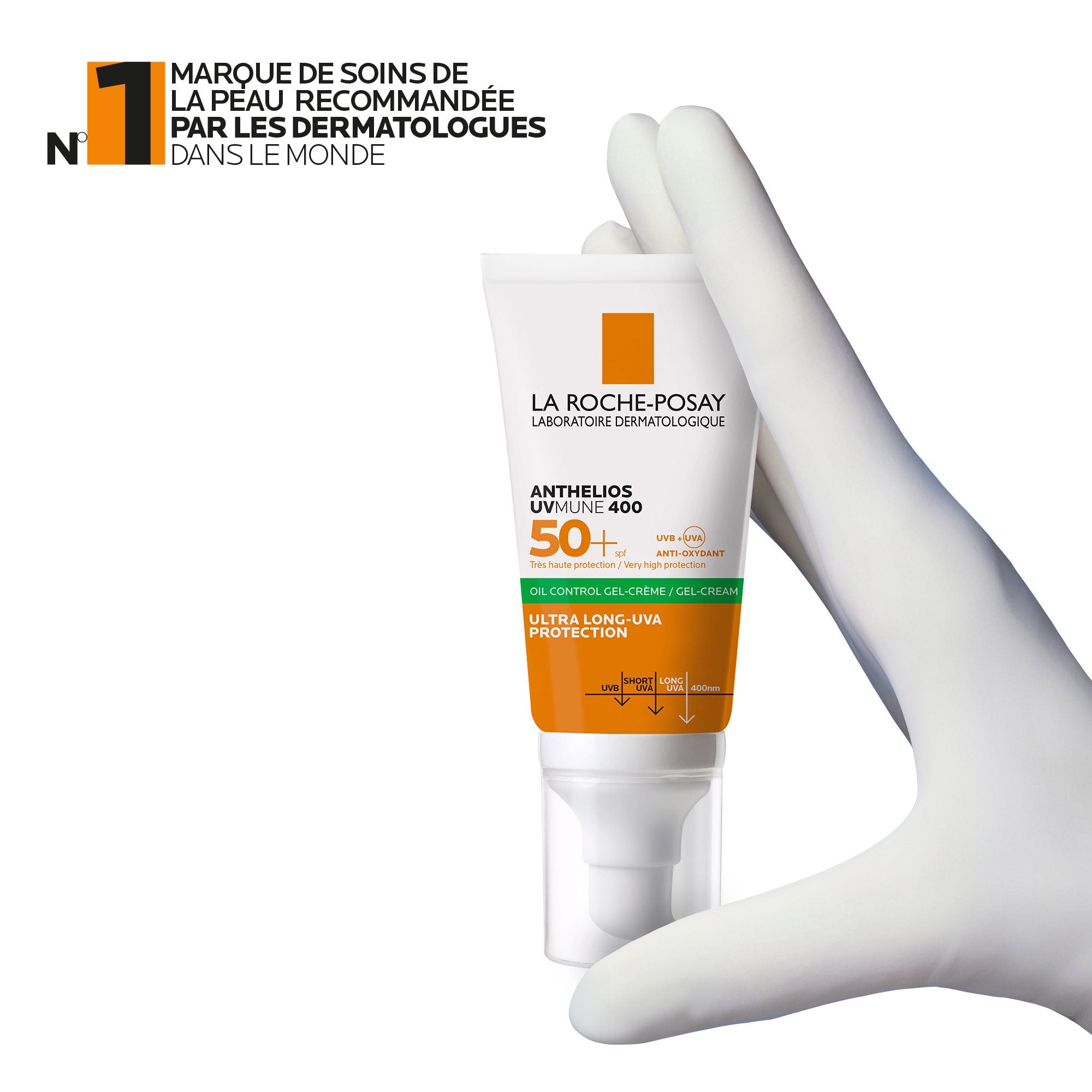 La Roche-Posay Anthelios XL Crème Solaire Matifiante Invisible SPF50+ Peau Mixte à Grasse Acnéique | 50ml