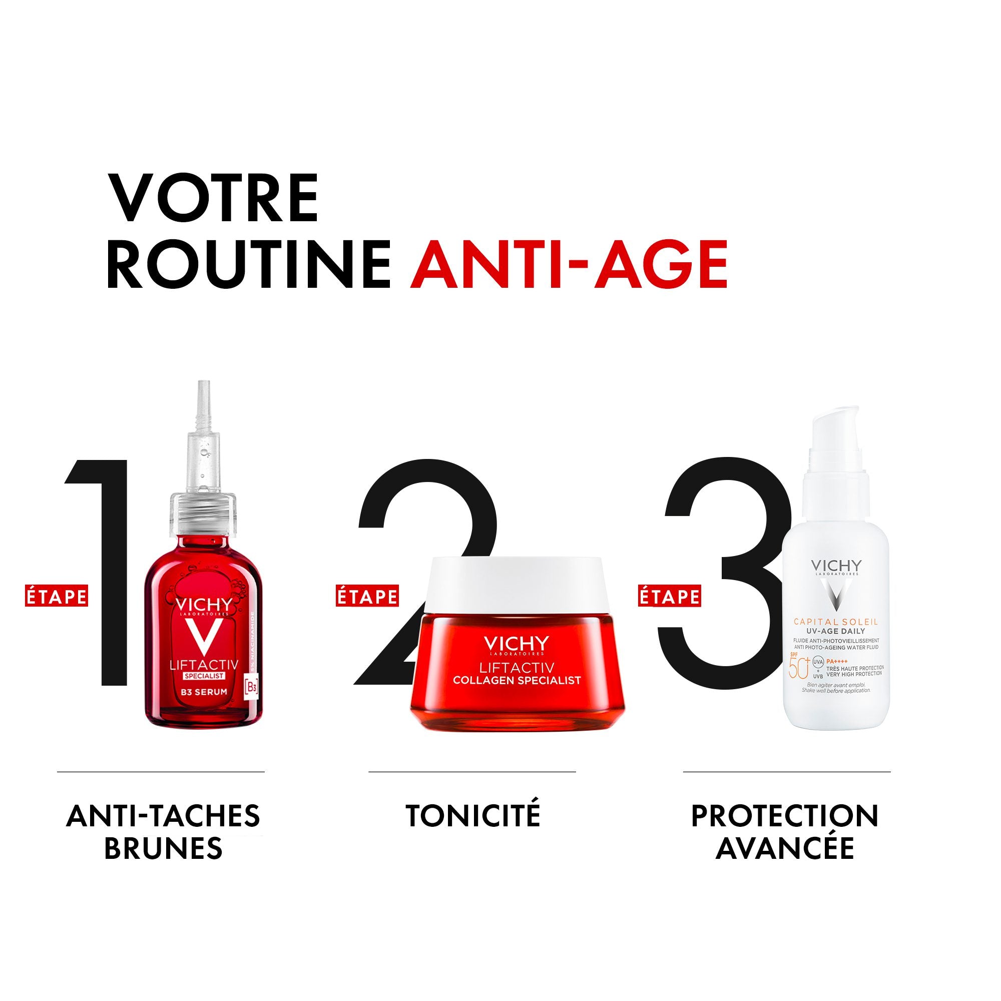 VICHY CAPITAL SOLEIL UV AGE DAILY SPF 50 FLUIDE ANTI PHOTOVIEILLISSEMENT 40 ML