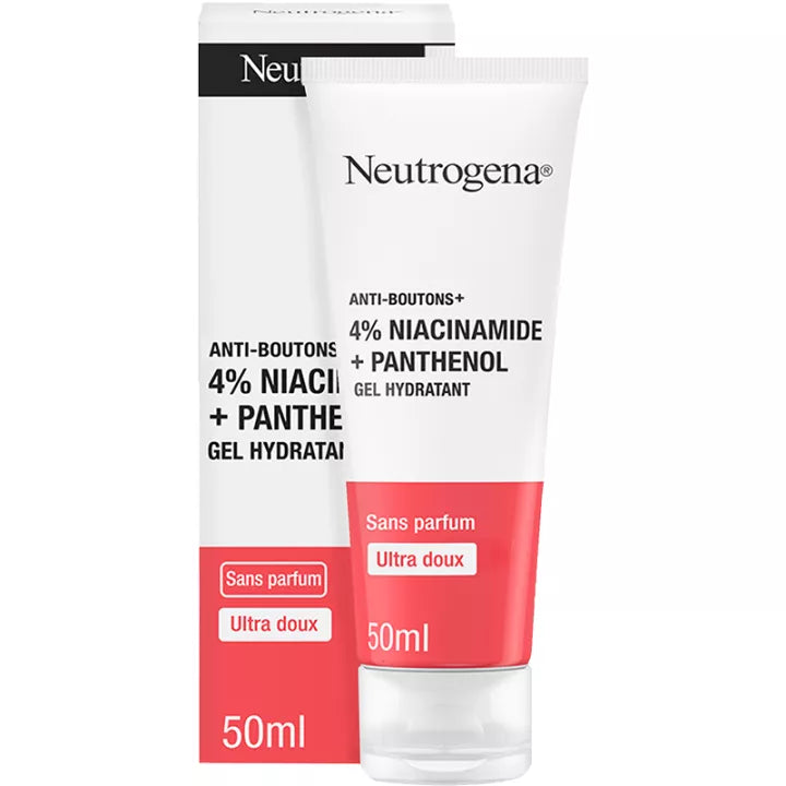 Neutrogena Anti-Boutons+ Gel Hydratant – Hydratation apaisante pour peaux à tendance acnéique