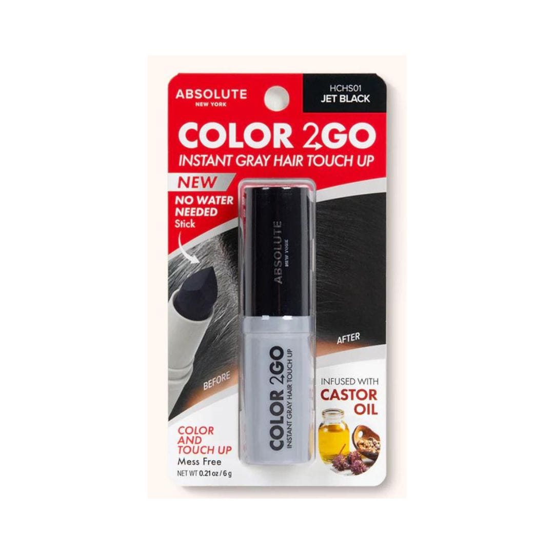 ABSOLUTE NEW YORK ABSNY COLOR 2 GO HAIR STICK BLACK