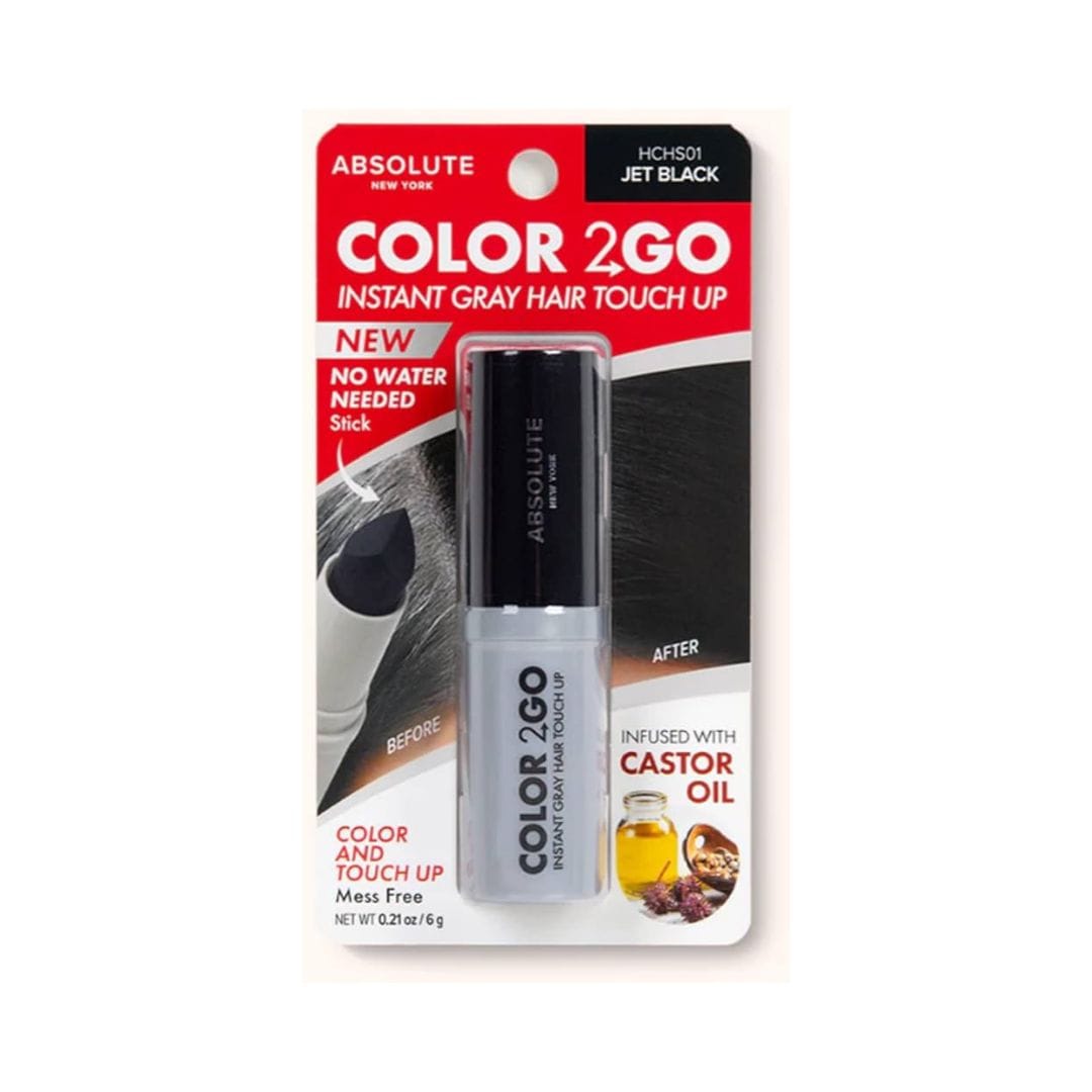 ABSOLUTE NEW YORK ABSNY COLOR 2 GO HAIR STICK JET BLACK