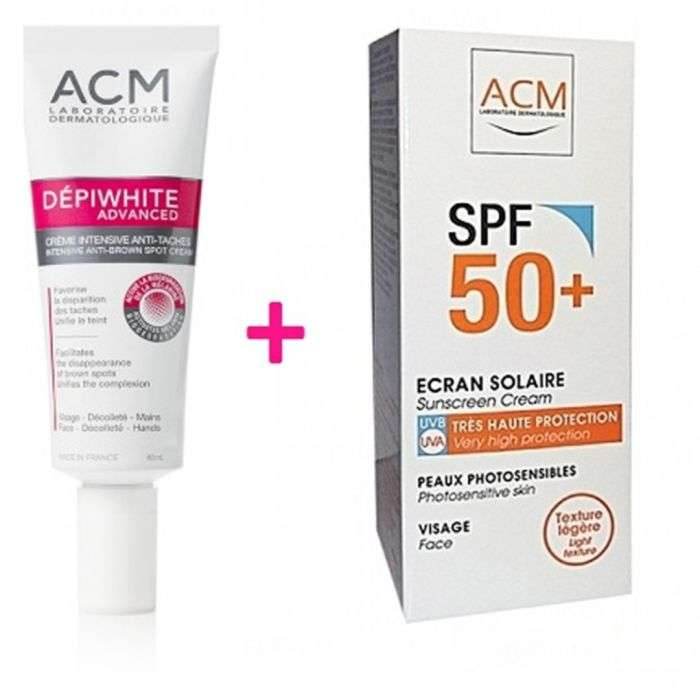 OFFRE ACM DEPIWHITE Advanced Crème intensive anti-taches + ACM Ecran Solaire Offert