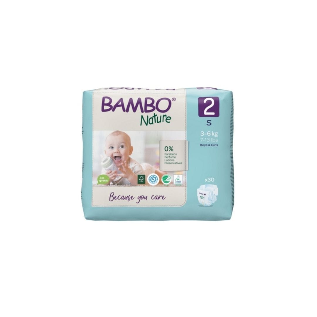 BAMBO NATURE COUCHE T2 ( 3-6KG+ ) 30 UNITÉS