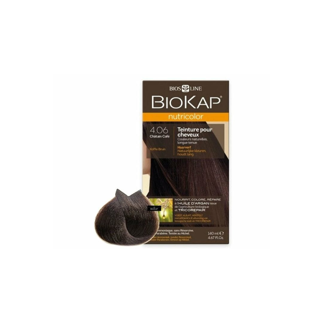 BIOKAP NUTRICOLOR 4.06 CHÃTAIN CAFÉ