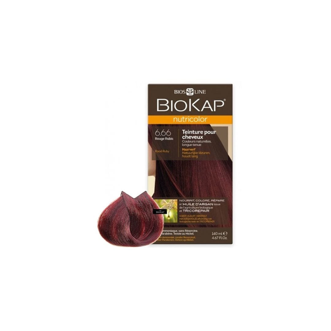 BIOKAP NUTRICOLOR DELICATO RAPID 6.66 ROUGE RUBIS