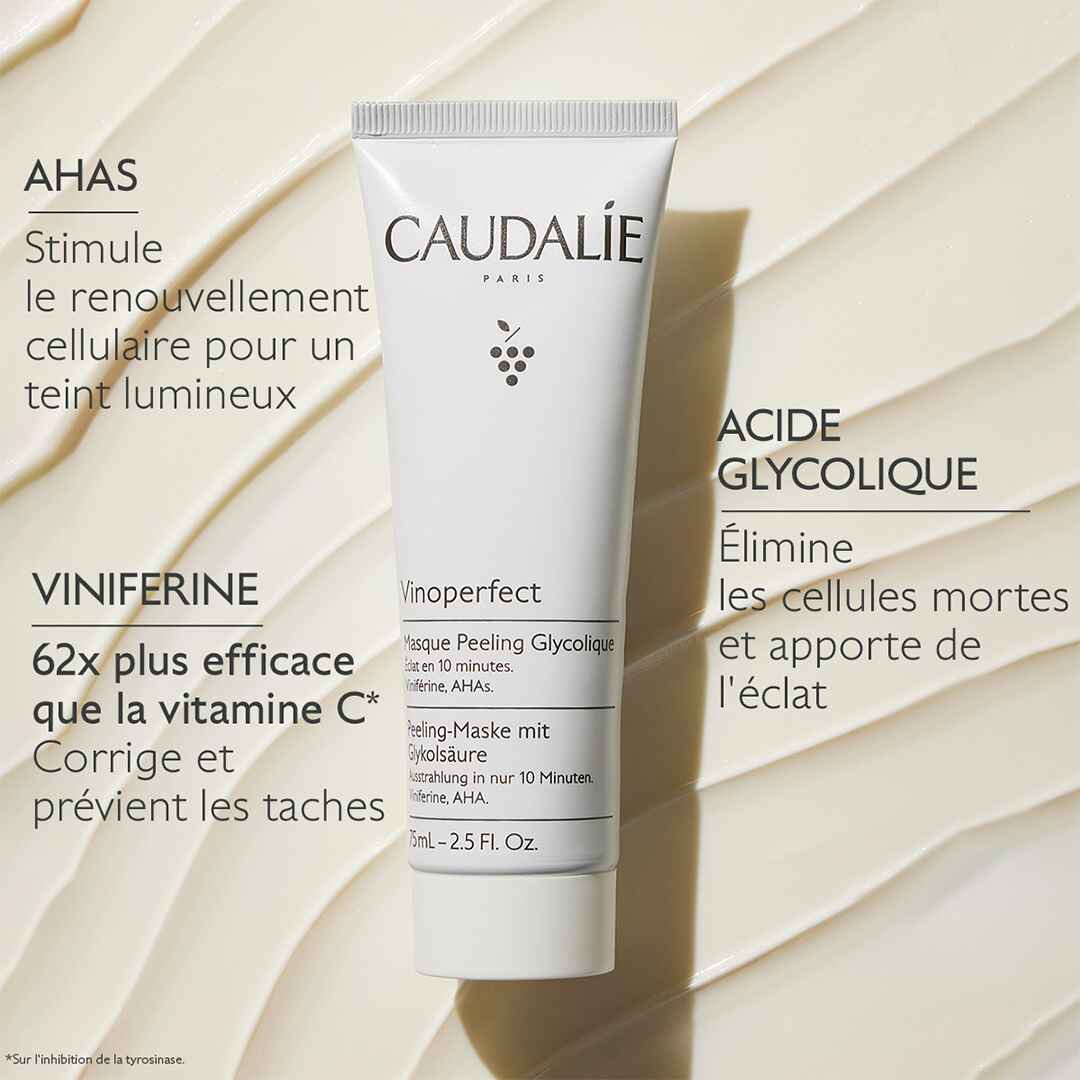 CAUDALIE – Vinoperfect Masque Peeling Glycolique – 75 mL