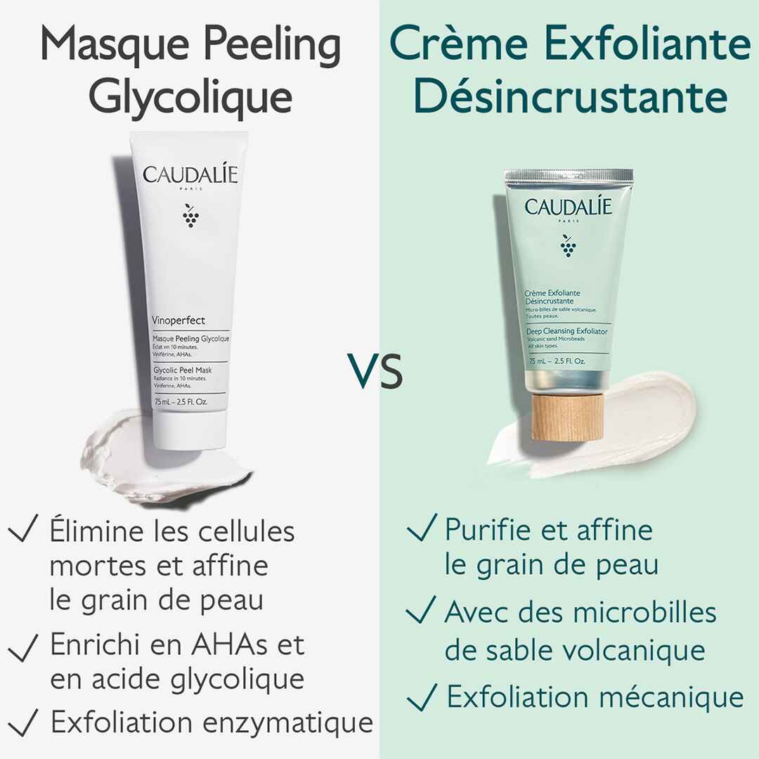 CAUDALIE – Vinoperfect Masque Peeling Glycolique – 75 mL