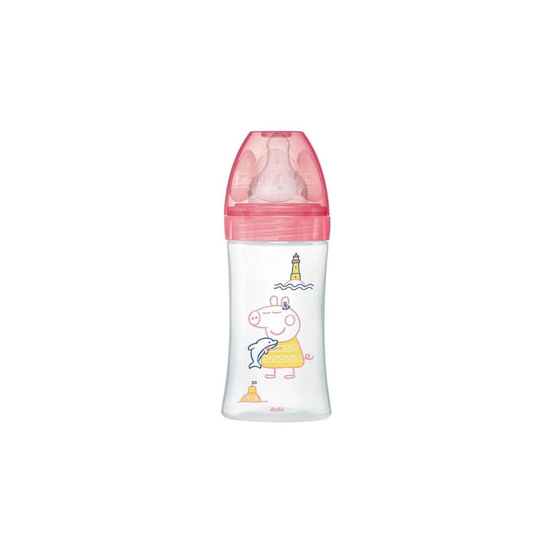 DODIE BIBERON INITIATION+ 270ML SN PEPPA 0-6 M TET RONDE 3 VIT D2