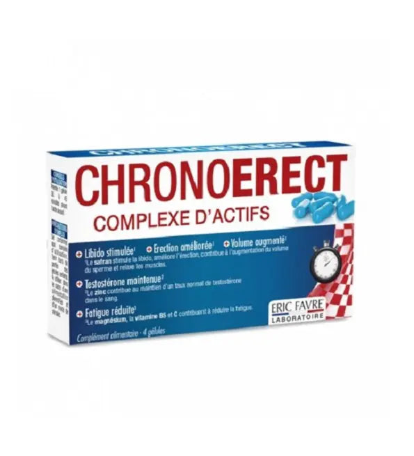 ERIC FAVRE CHRONOERECT 4 GÉLULES POUR TONUS SEXUEL