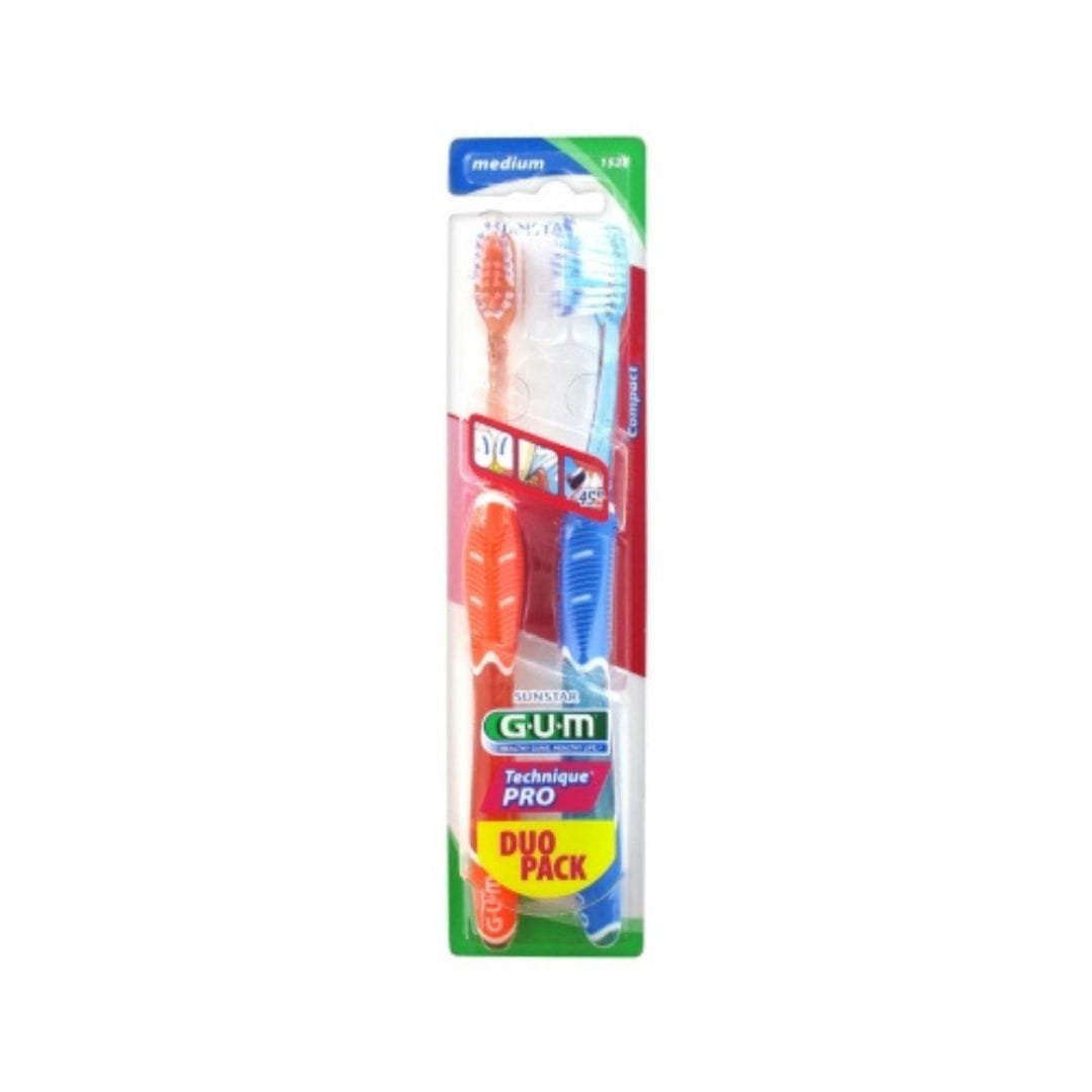 GUM BROSSE A DENT TECHNIQUE PRO MEDIUM PACK DUO 1528