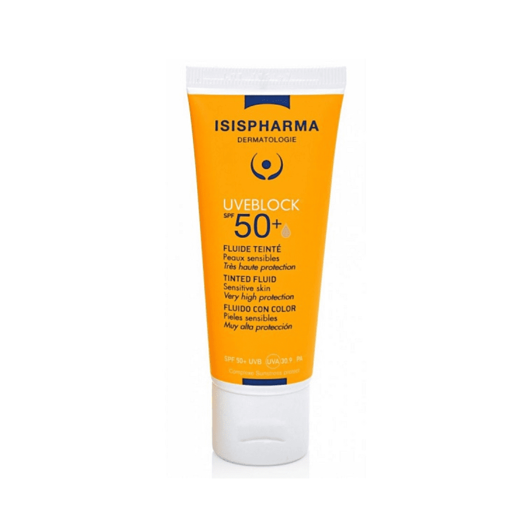 ISISPHARMA UVEBLOCK 50+ ULTRA-FLUIDE TOUCHER SEC TEINTÉE MÉDIUM 40ML