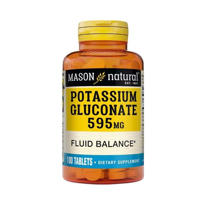 MASON NATURAL POTASSIUM GLUCONATE 595 MG
