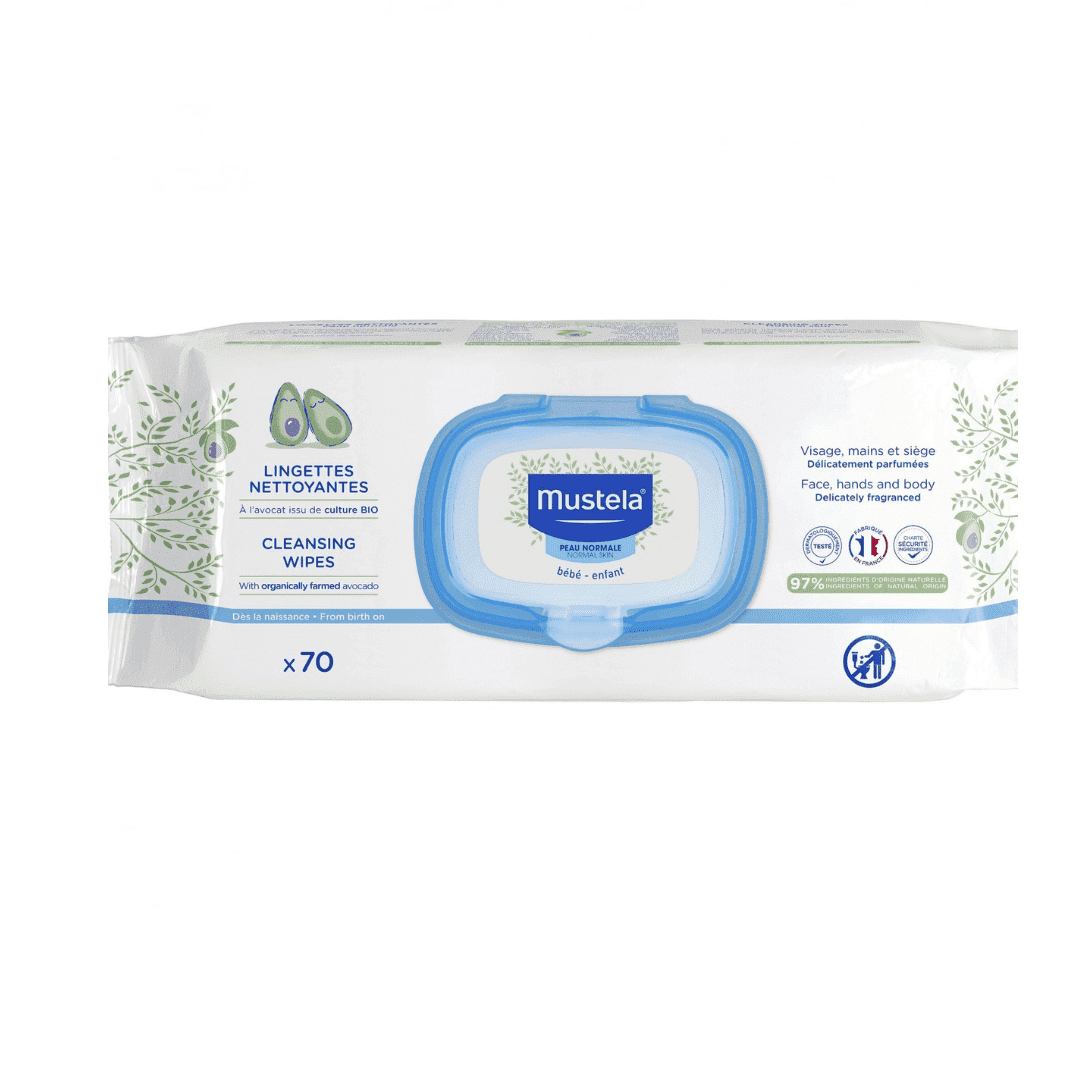 MUSTELA LINGETTES NETTOYANTE A L’AVOCAT X70