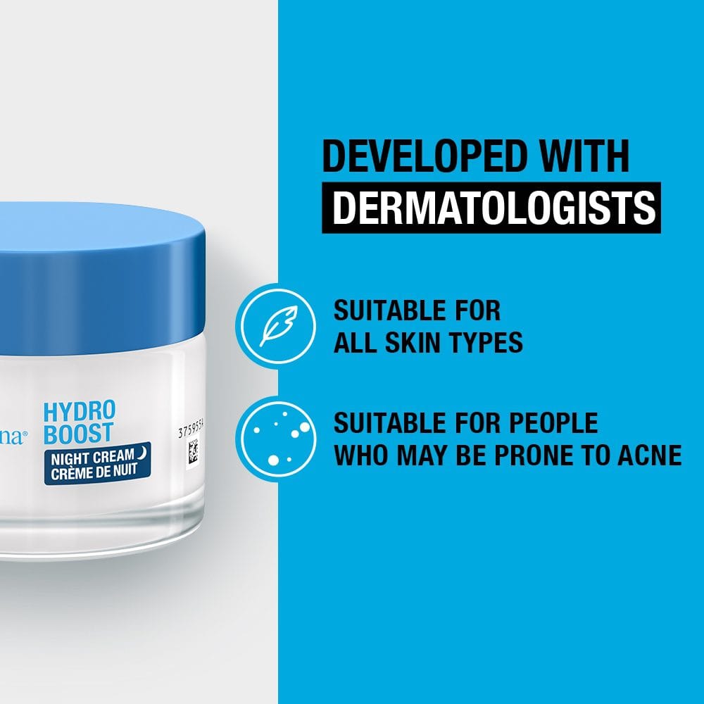 Neutrogena Hydro Boost Night Cream – Soin de nuit hydratant intensif pour une peau revitalisée