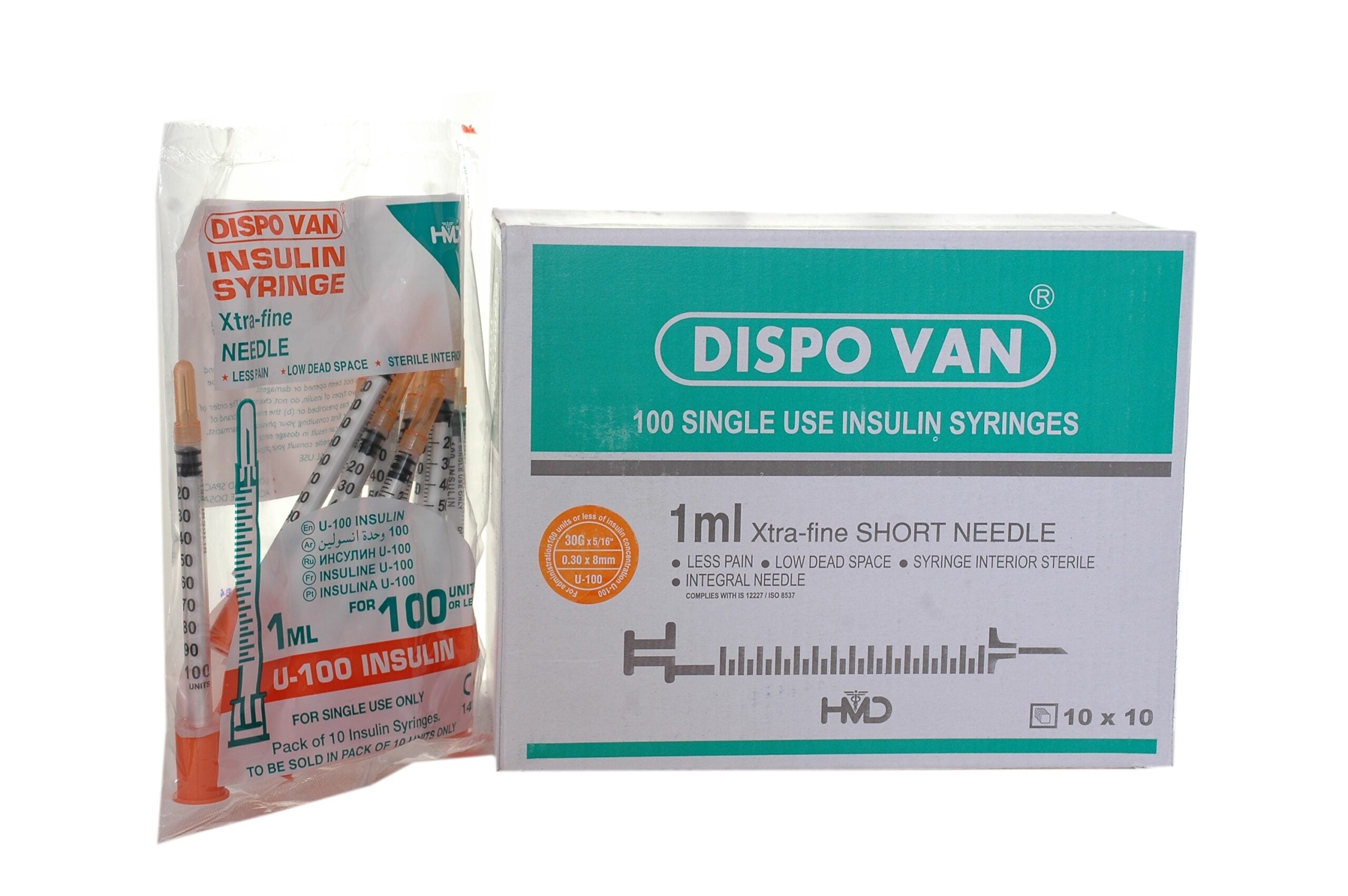 DISPO VAN Seringue insuline 1ML