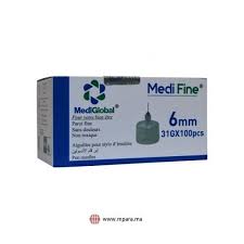 AIGUILLES POUR STYLO D’INSULINE 6MM-100pcs