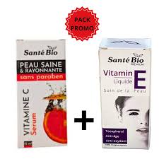 OFFRE PACK Sante Bio Duo Pack Sérum Vitamine C 15ml+Serum Vitamine E Légère
