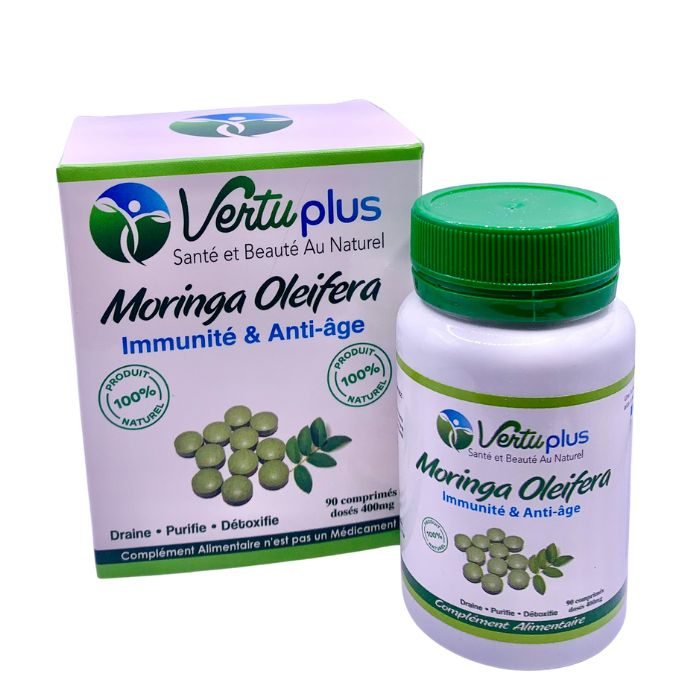 VERTUPLUS MORINGA OLEIFERA IMMUNITE ET ANTI AGE 90 COMPRIMES