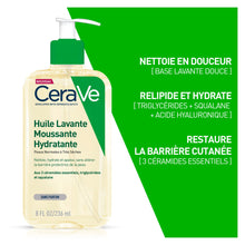 Charger l&#39;image dans la galerie, CeraVe Huile Lavante Moussante Hydratante Peau Très Sèche À Atopique | 236ml
