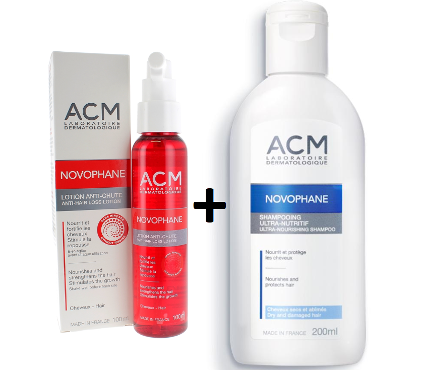 OFFRE ACM NOVOPHANE shampoing ultra nutritif 200ml + Lotion anti chute NOVOPHANE