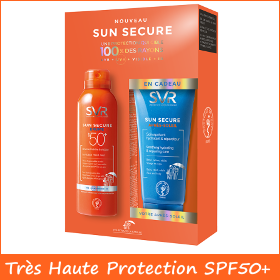 Offre SVR SUN SECURE Brume protectrice SPF50+ 200ml + Après-soleil 50ml OFFERT