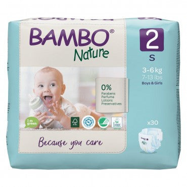 BAMBO NATURE COUCHES MINI 3-6KG / 30 COUCHES
