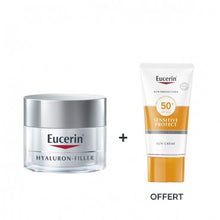 Charger l&#39;image dans la galerie, EUCERIN HYALURON-FILLER SOIN ANTI-RIDES JOUR + EUCERIN SUN CREME 50+ VISAGE OFFERT
