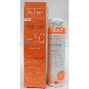 OFFRE Avène Solaire Fluide très haute protection SPF 50 + Spray eau thermale 50ml OFFERT