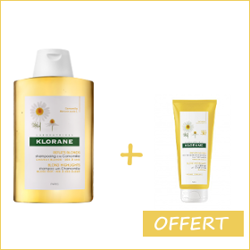 OFFRE Klorane Shampooing à la Camomille (200 ml) + Après shampoing 50ml OFFERT