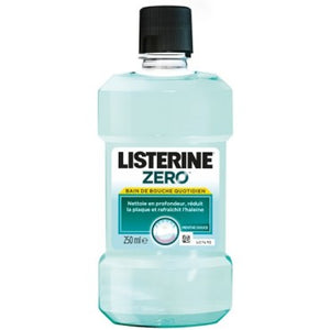 LISTERINE BAIN DE BOUCHE LESS INTENSE, ZERO ALCOHOL, HALEINE FRAICHE, 250ML