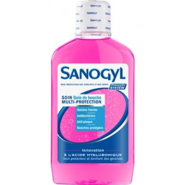 SANOGYL BAIN DE BOUCHE MULTIPROTECTION A L'ACIDE HYALURONIQUE 500ML