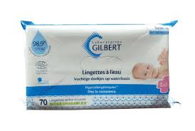 GILBERT LINGETTES À L'EAU 70U BIODEGRADABLES